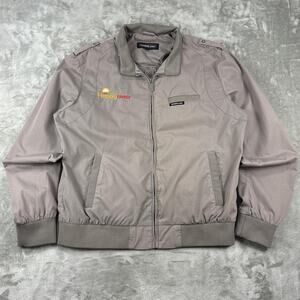 Vintage Happy Family Members Only Gray Jacket Racer Full Zip Men's Size L